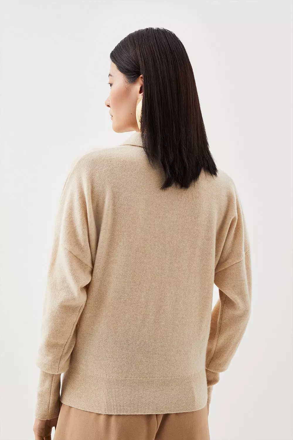 Cashmere collared outlet sweater