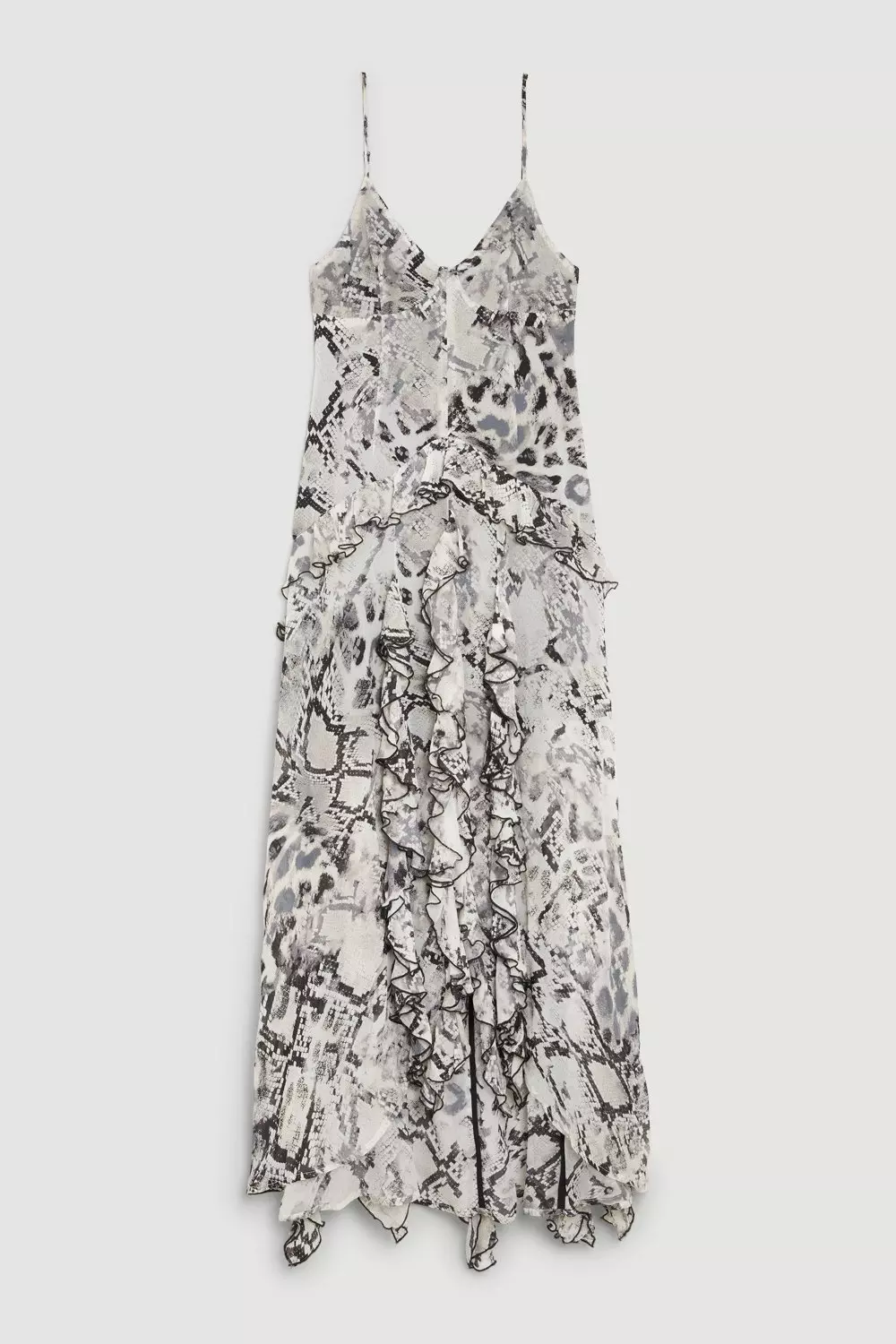 Strappy snake print on sale dress