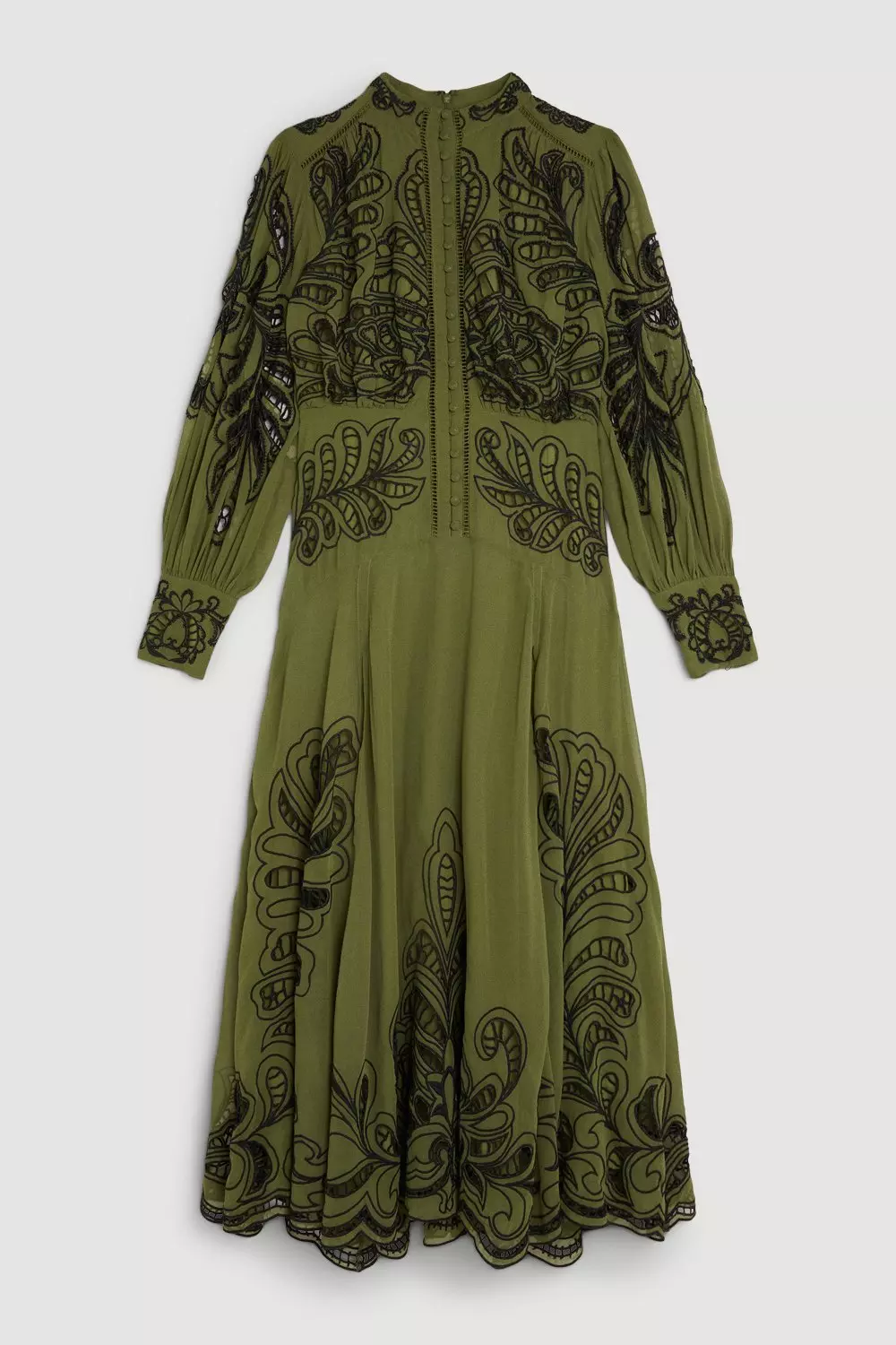 Karen millen on sale embroidered maxi dress