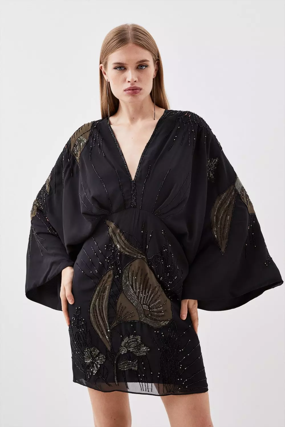 Fitted 2025 kimono dress