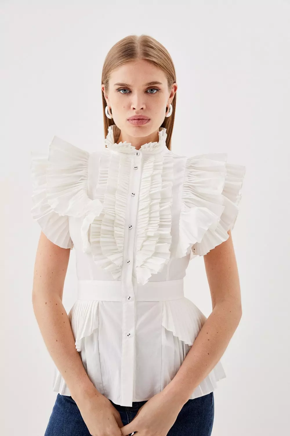 Ruffle Blouses  Karen Millen UK