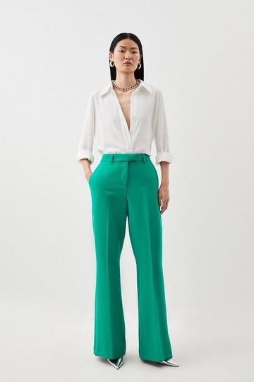 Clean Tailored Kickflare Pants green