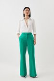 Green Clean Tailored Kickflare Trousers