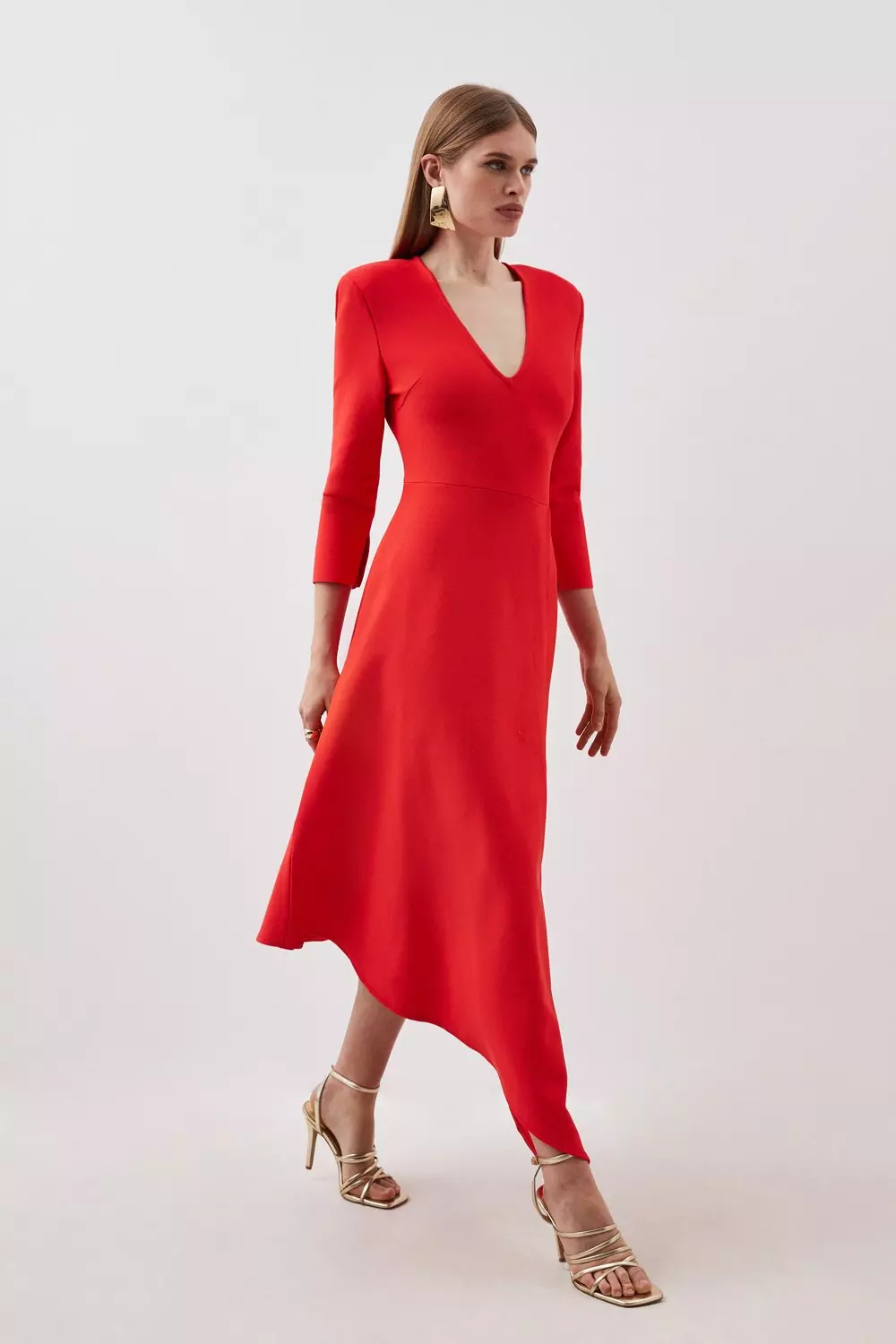 Karen millen hotsell asymmetric belted dress