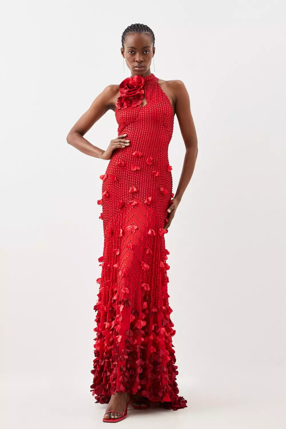 Red maxi 2024 evening gown