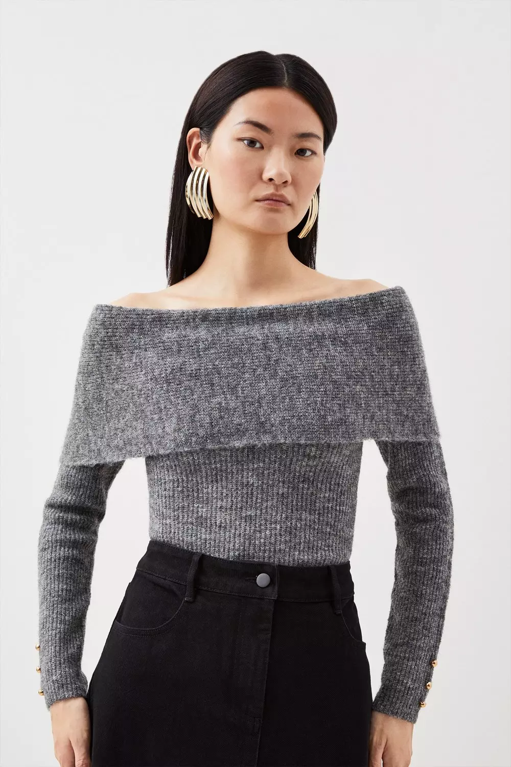 Oversized hotsell bardot jumper