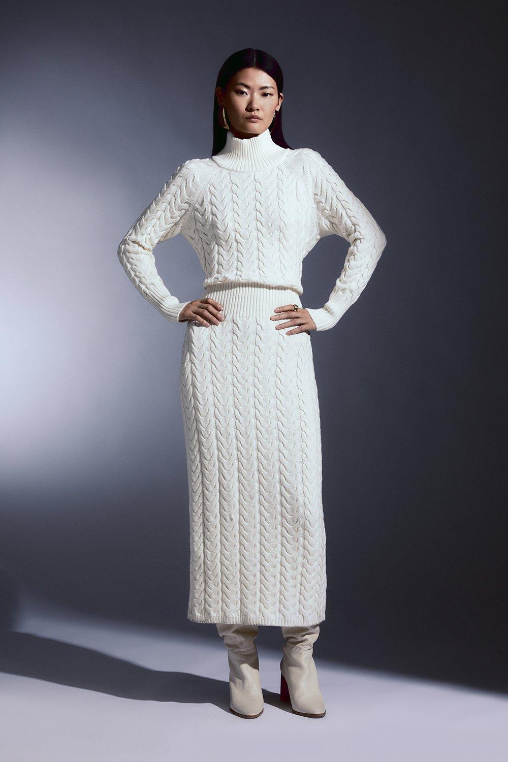 Karen millen best sale knitted dress sale