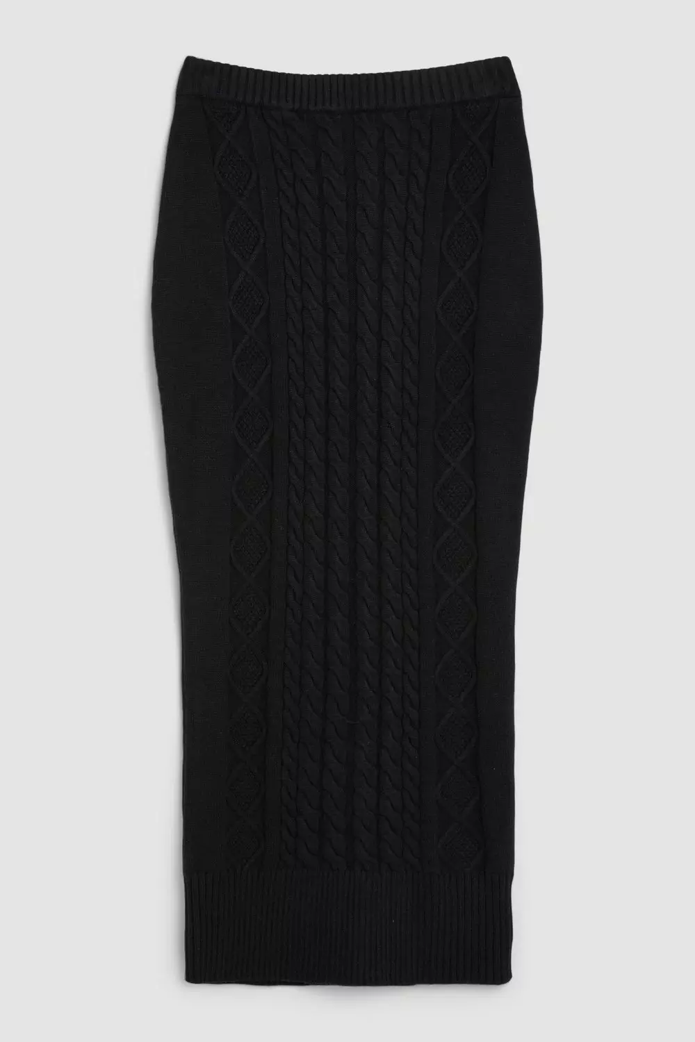 Cable Knit Midi Skirt | Karen Millen