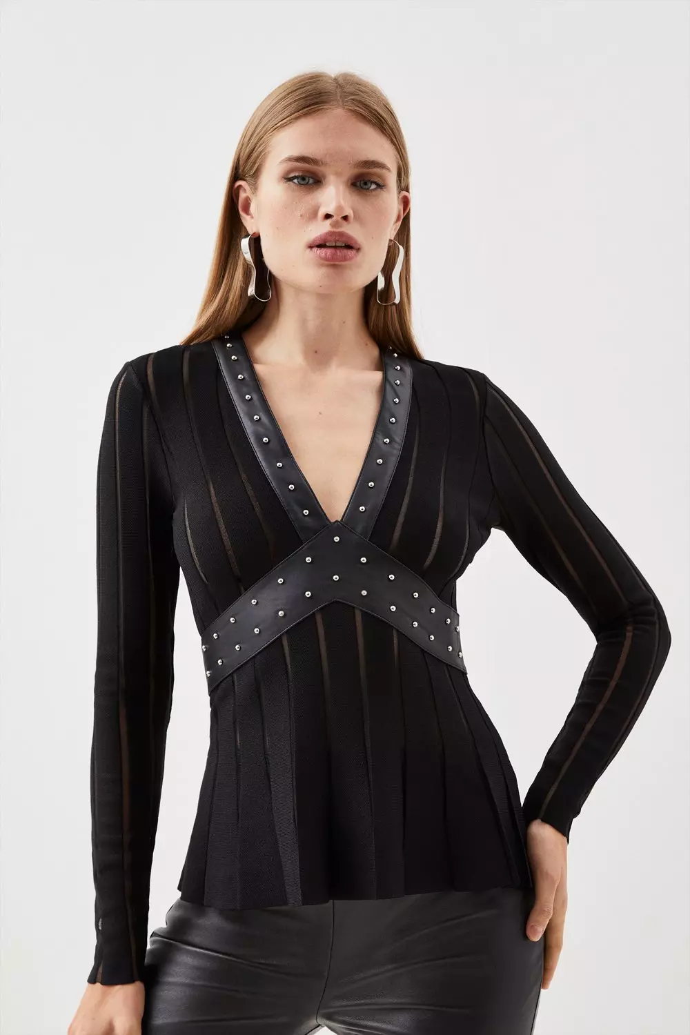 Karen millen black clearance top