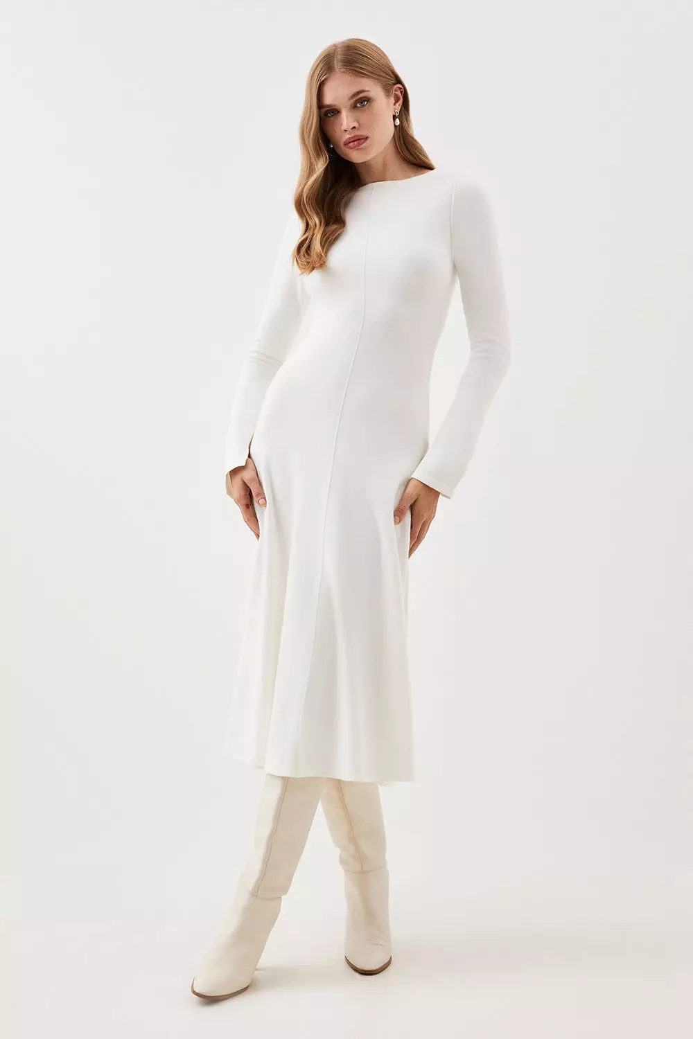 Karen millen white outlet maxi dress