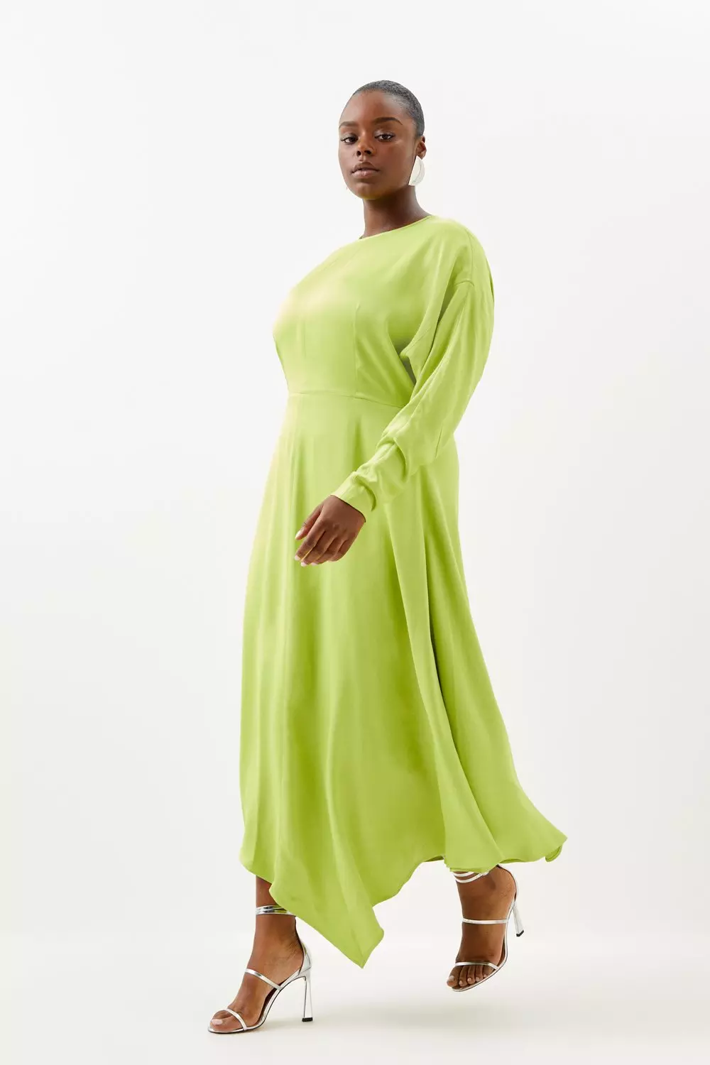 Long sleeve clearance lime green dress