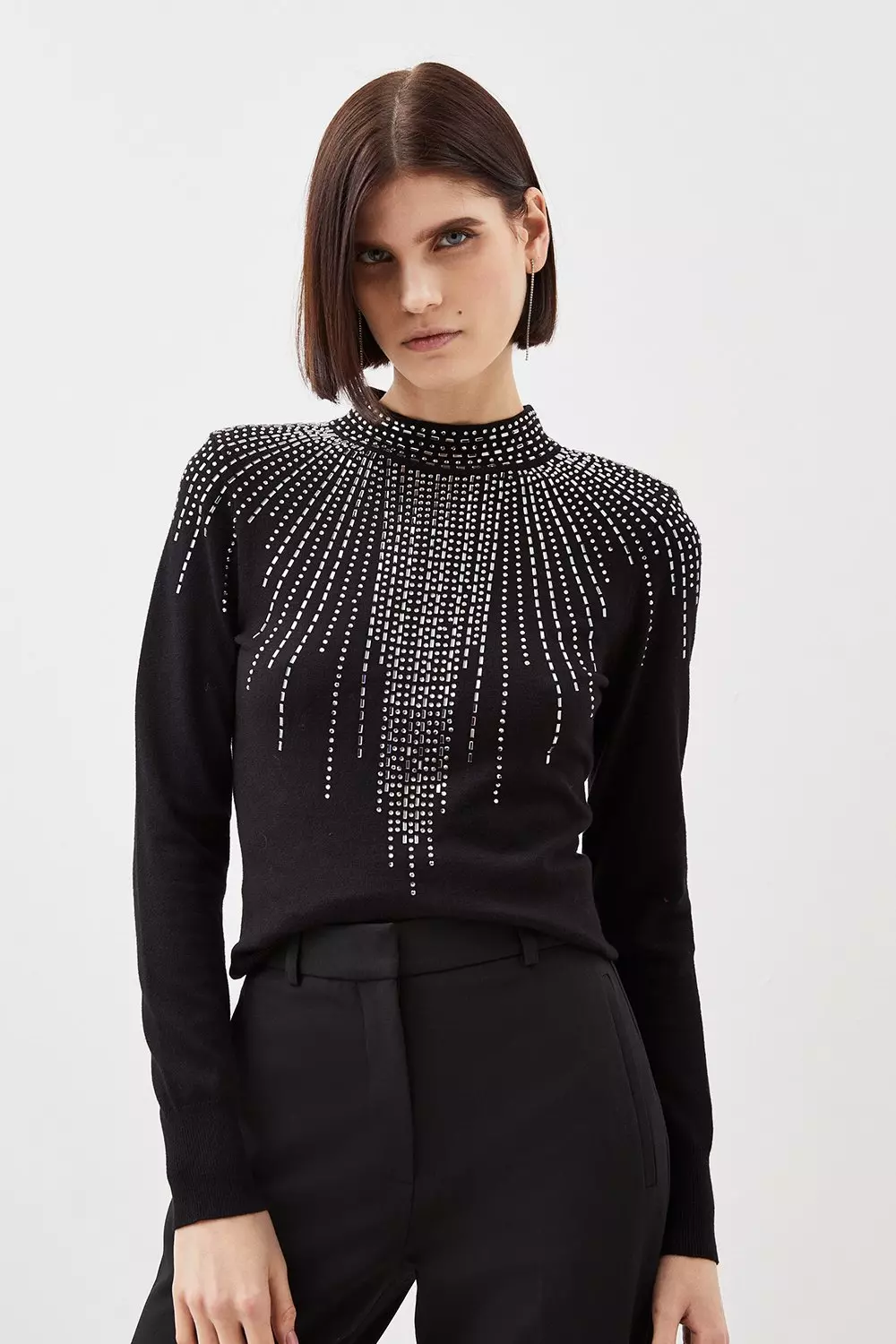 Karen millen embellished jumper sale