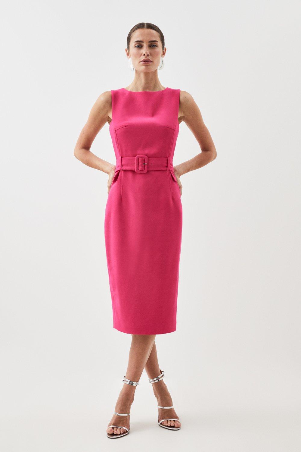 Karen millen 2024 fuschia dress