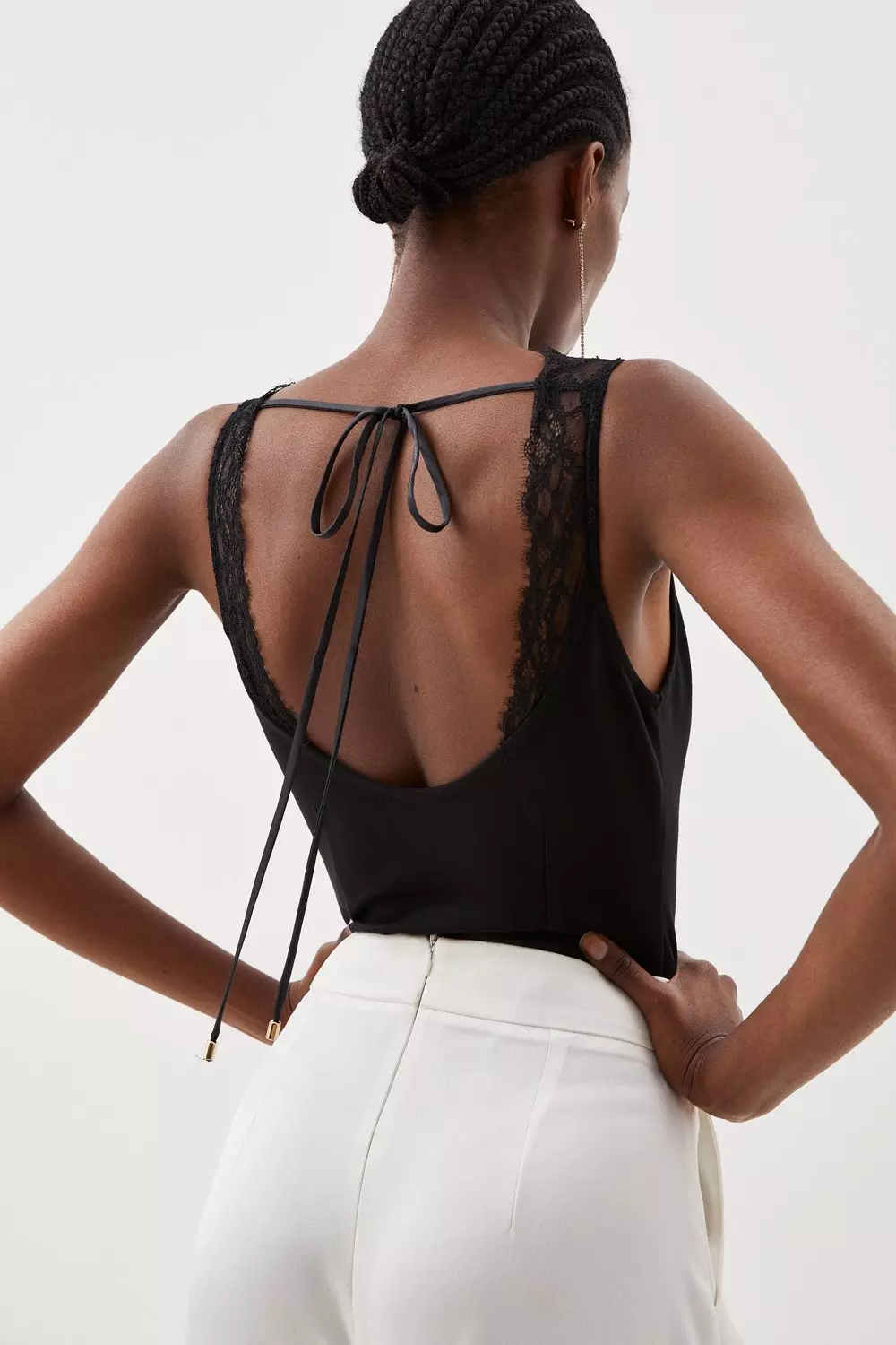 Sand Contour Jersey Strappy Back Detail Unitard