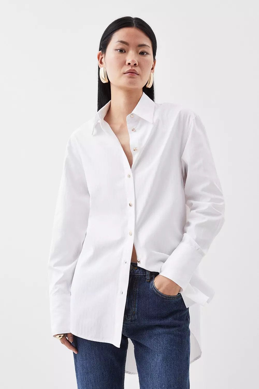 Karen millen white clearance shirt