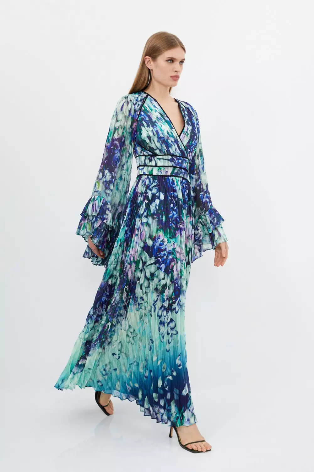 Maxi dress outlet and kimono