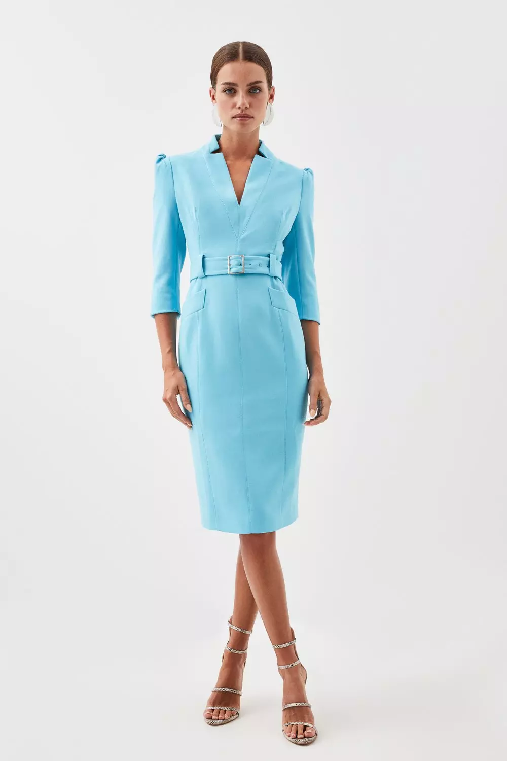 Karen millen teal clearance dress