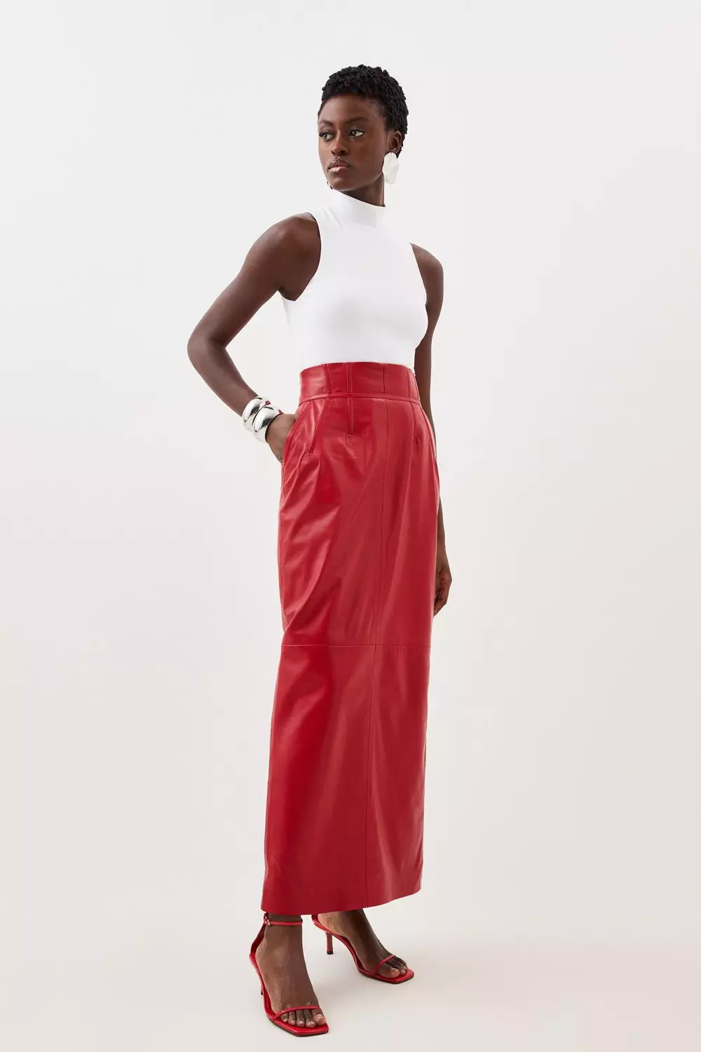 High waisted hotsell maxi skirt zara