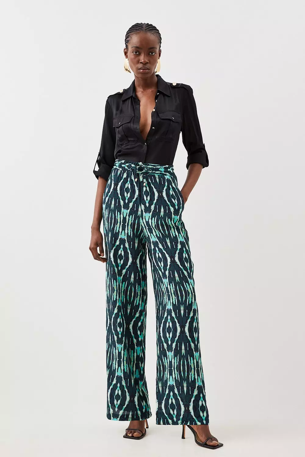 Woven Wide Leg Pants