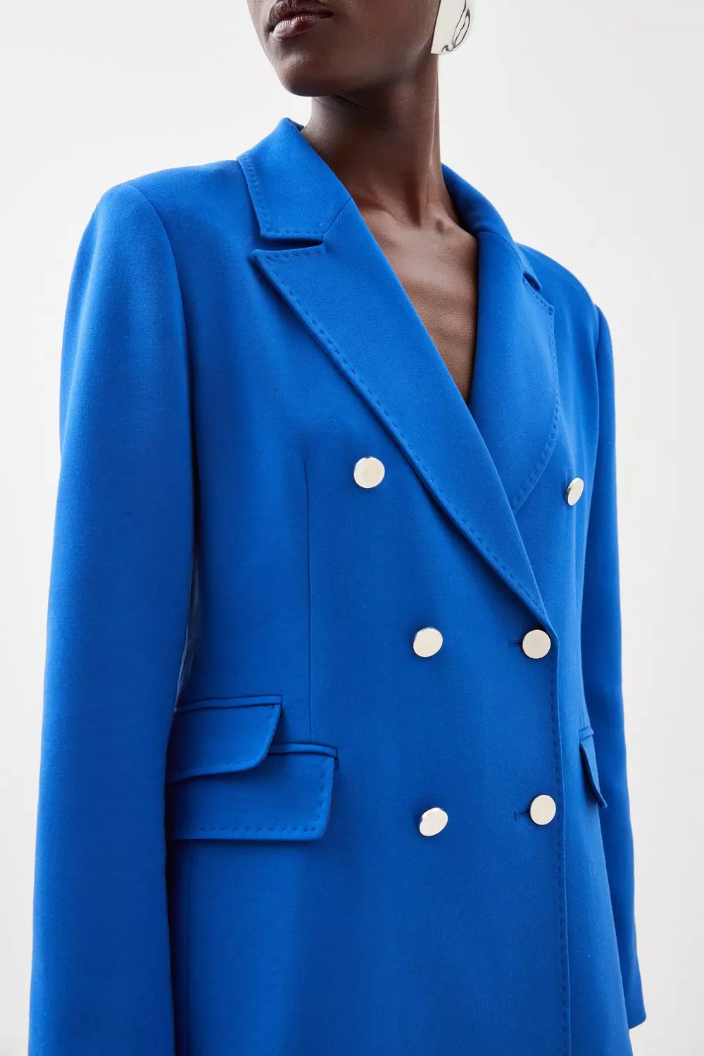 Karen millen navy discount blazer