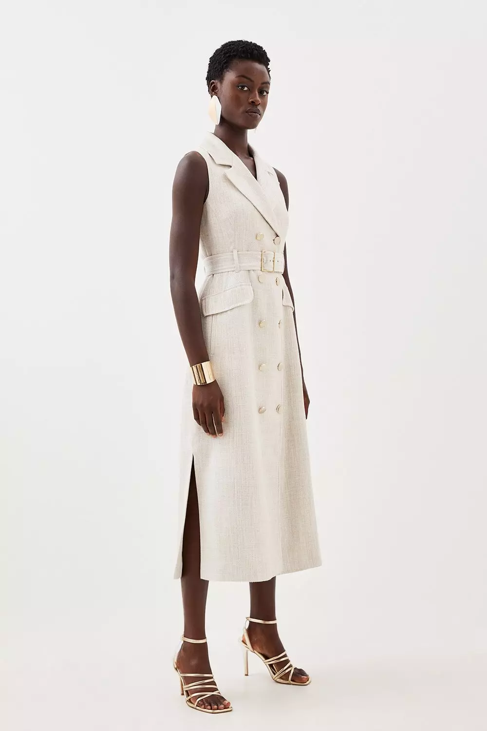 Karen millen shop tailored belted dress