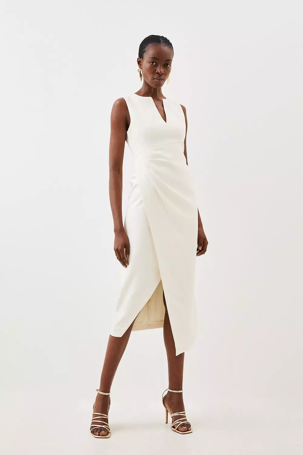 Karen millen white midi 2024 dress