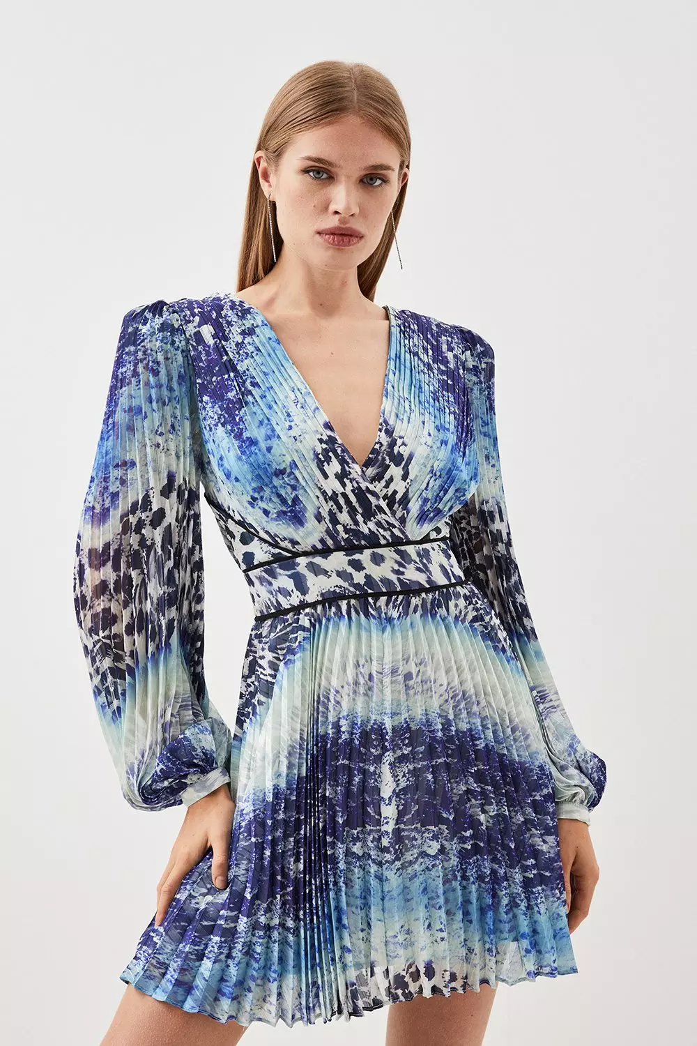 Karen millen floral mini dress sale