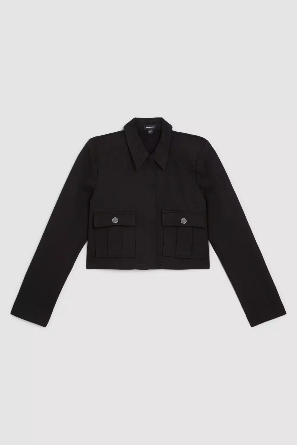 Crop ponte edge to edge blazer sale