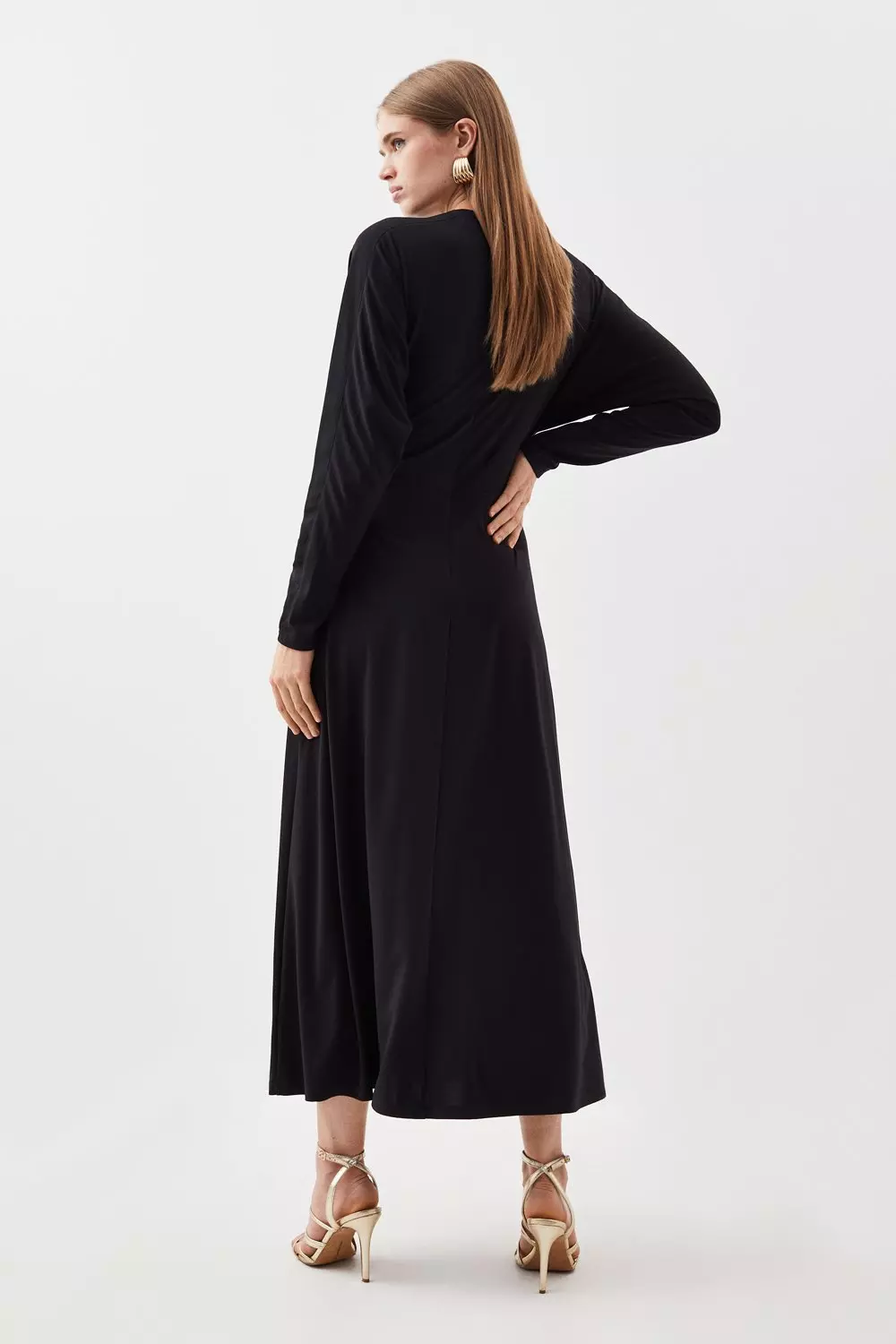 Long sleeve 2025 georgette dress