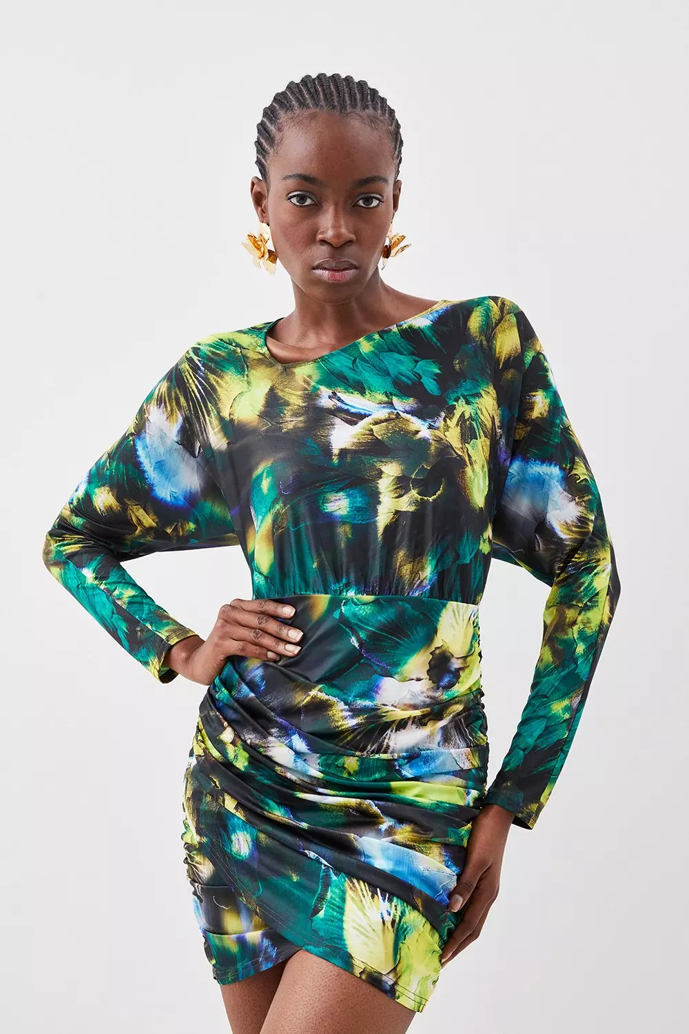 Karen millen best sale abstract print dress