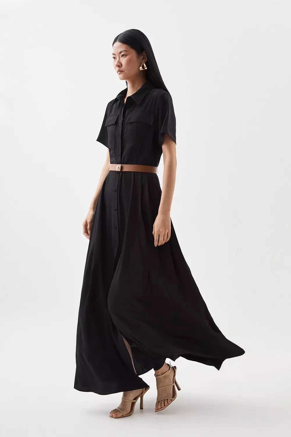 Black midi hotsell tee dress