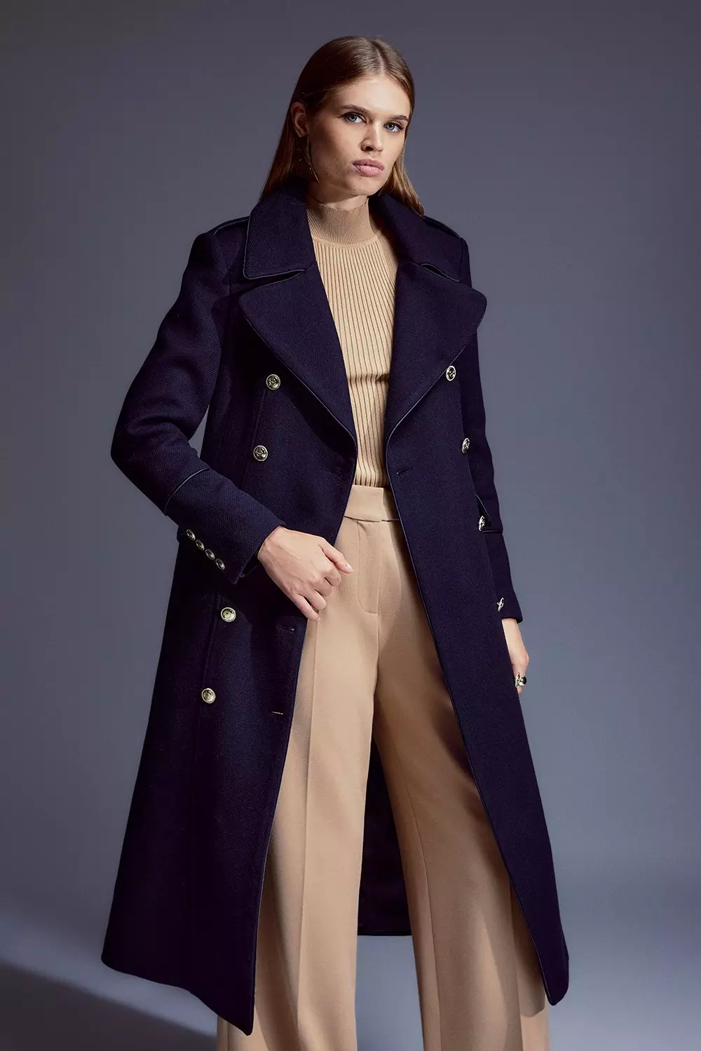 Karen millen clearance double breasted coat