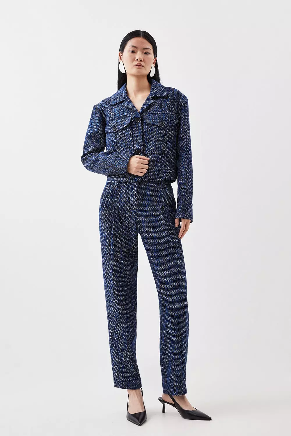 Karen millen gingham trousers sales