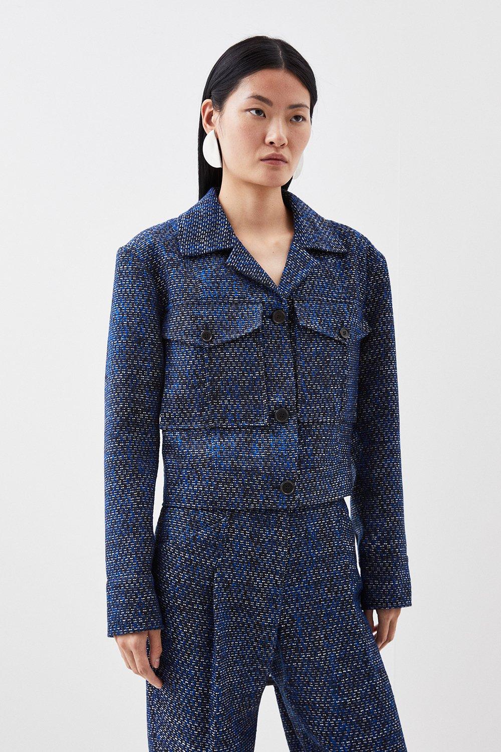 Karen millen tweed jacket sale