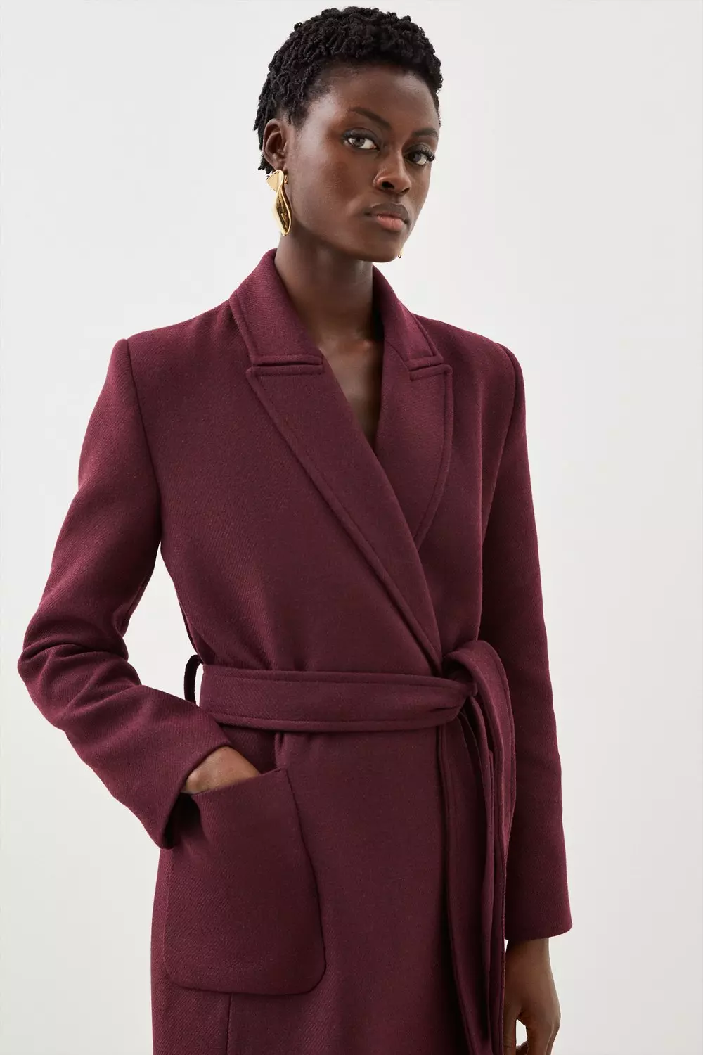 Wine wrap coat sale