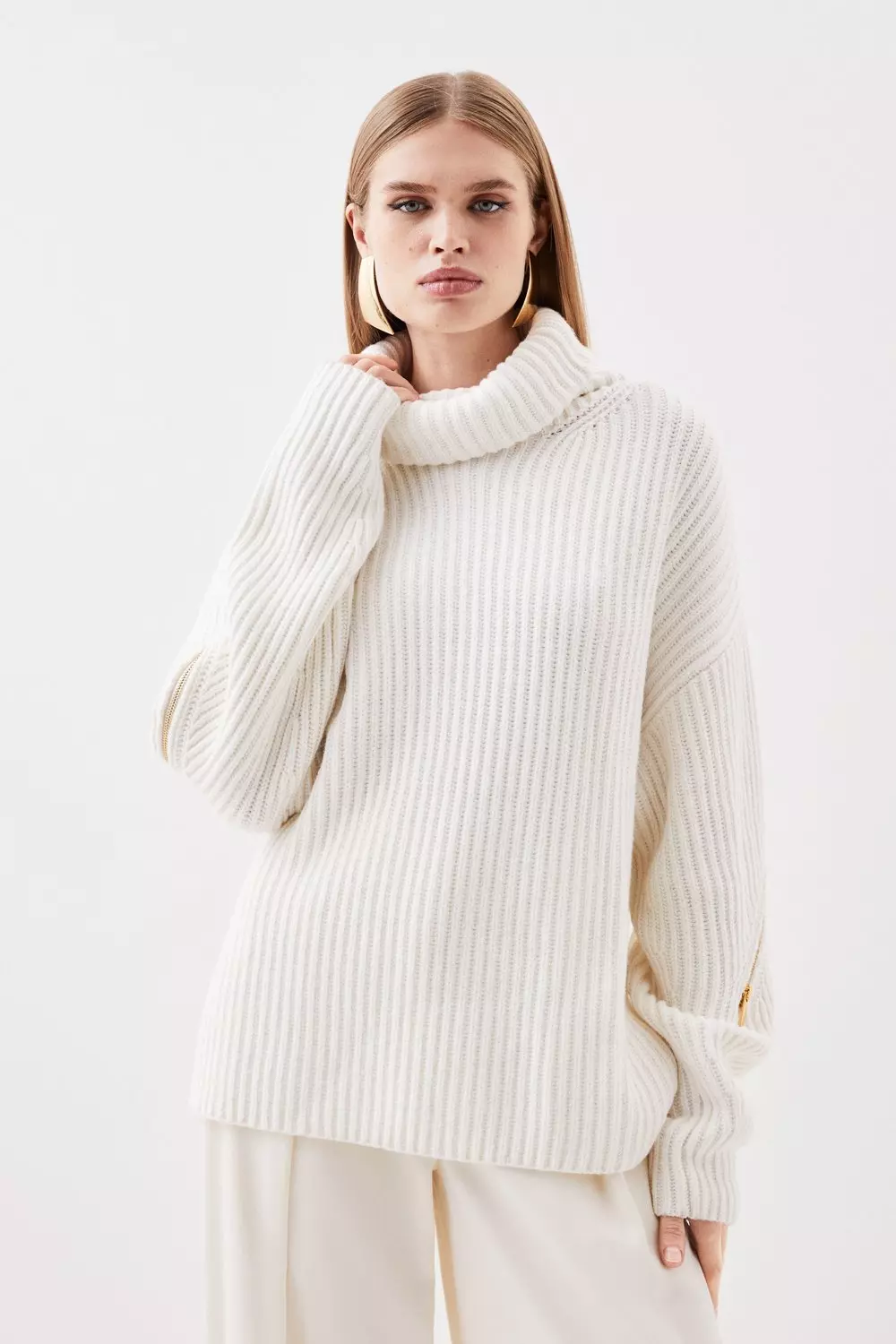 Turtle neck zip on sale jumper