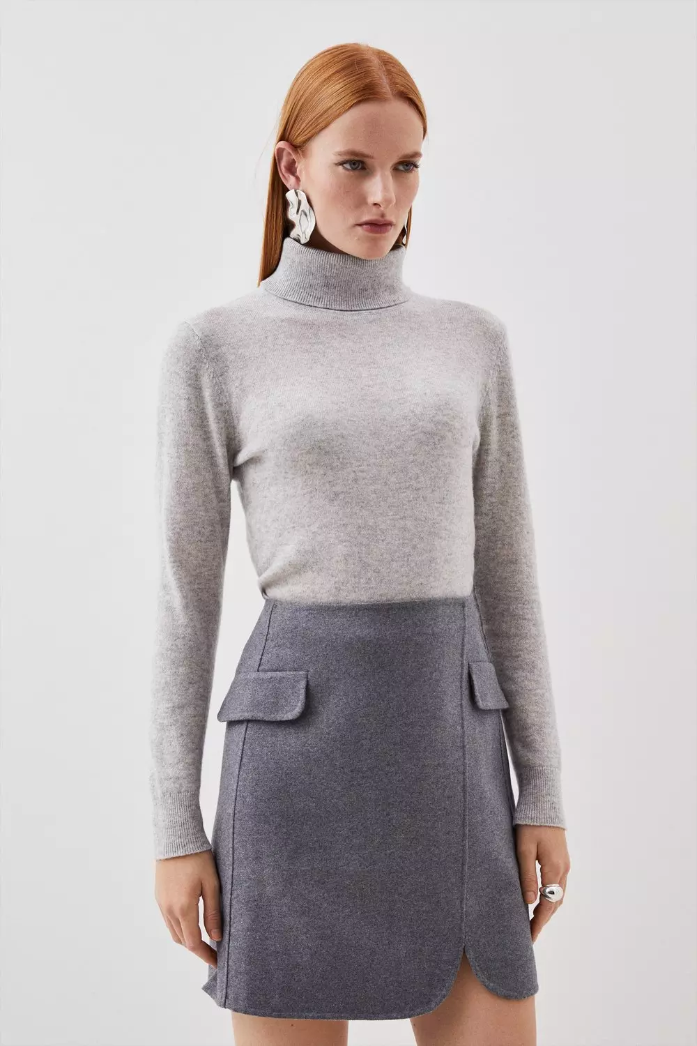 Karen millen wrap mini skirt sale