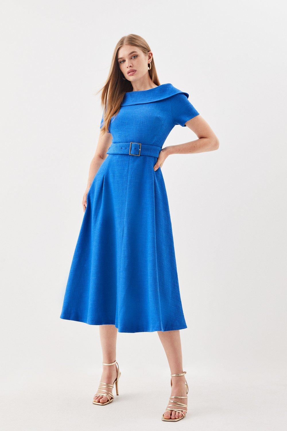 Karen millen store bardot popper dress