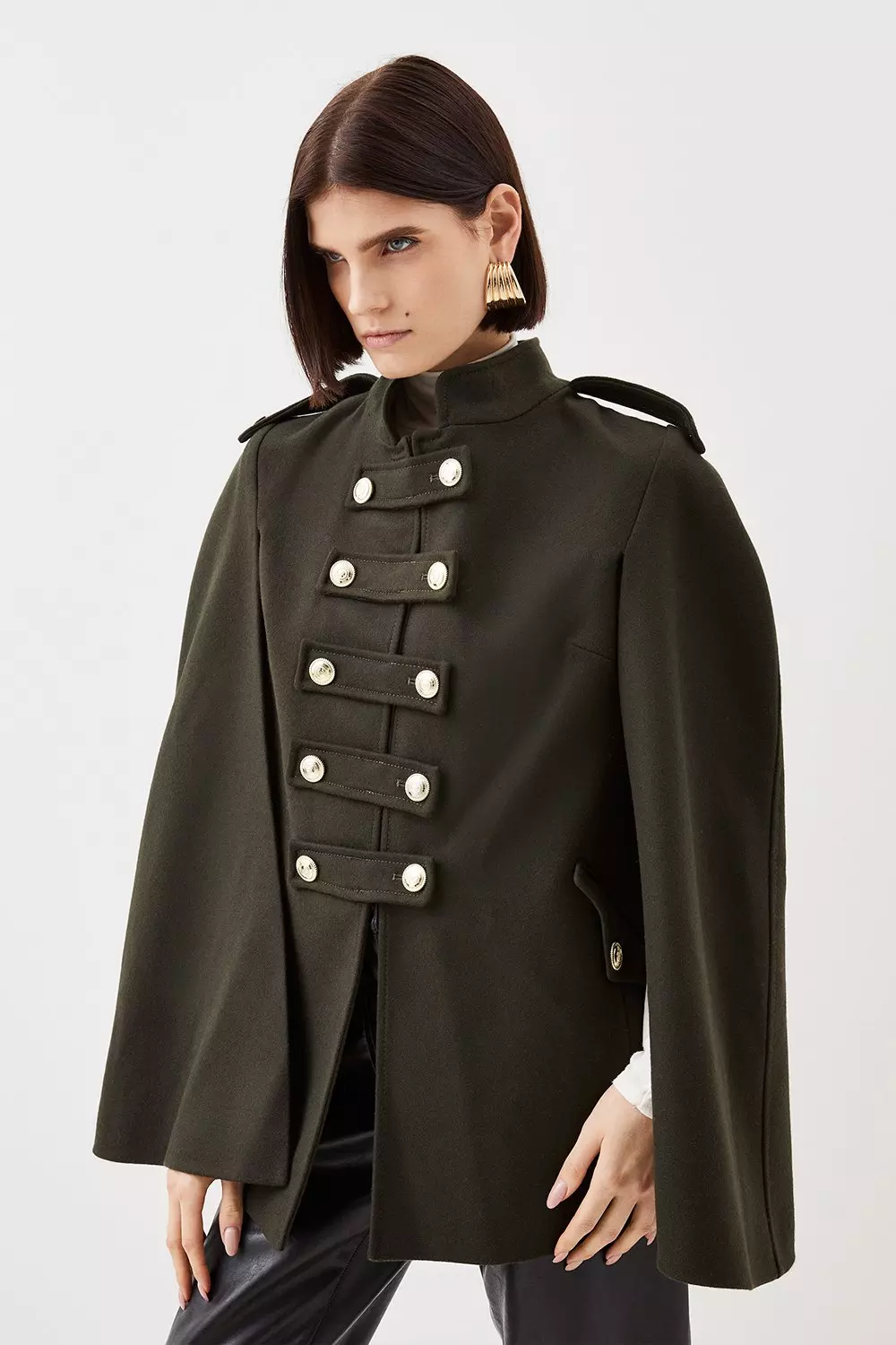 Military cape outlet coat