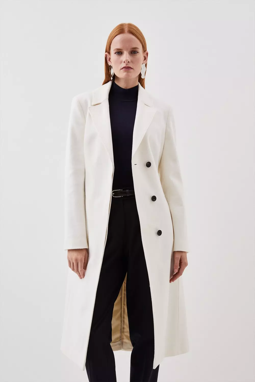 Karen millen white on sale coat