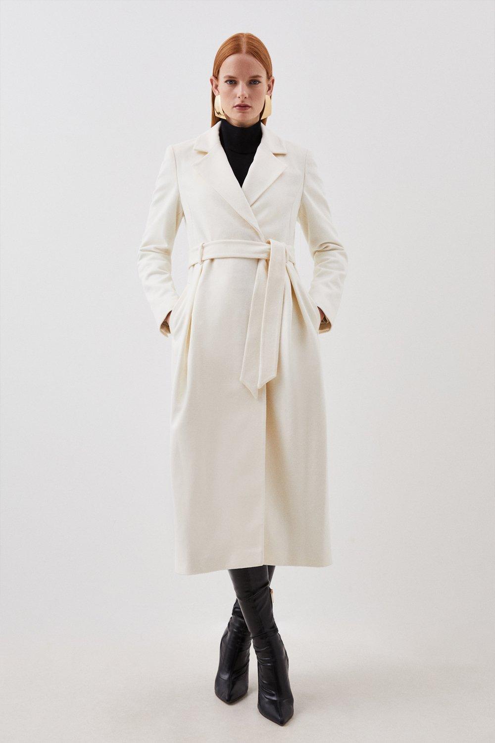 Karen millen cheap white coat