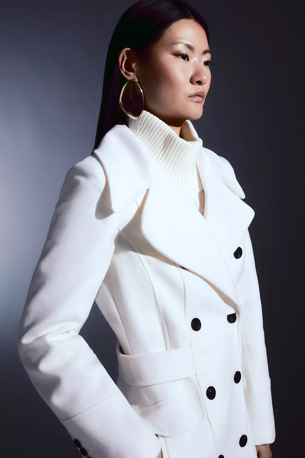 Womens ivory sale pea coat