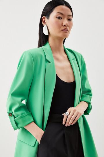 Green Soft Tailored Relaxed Blazer