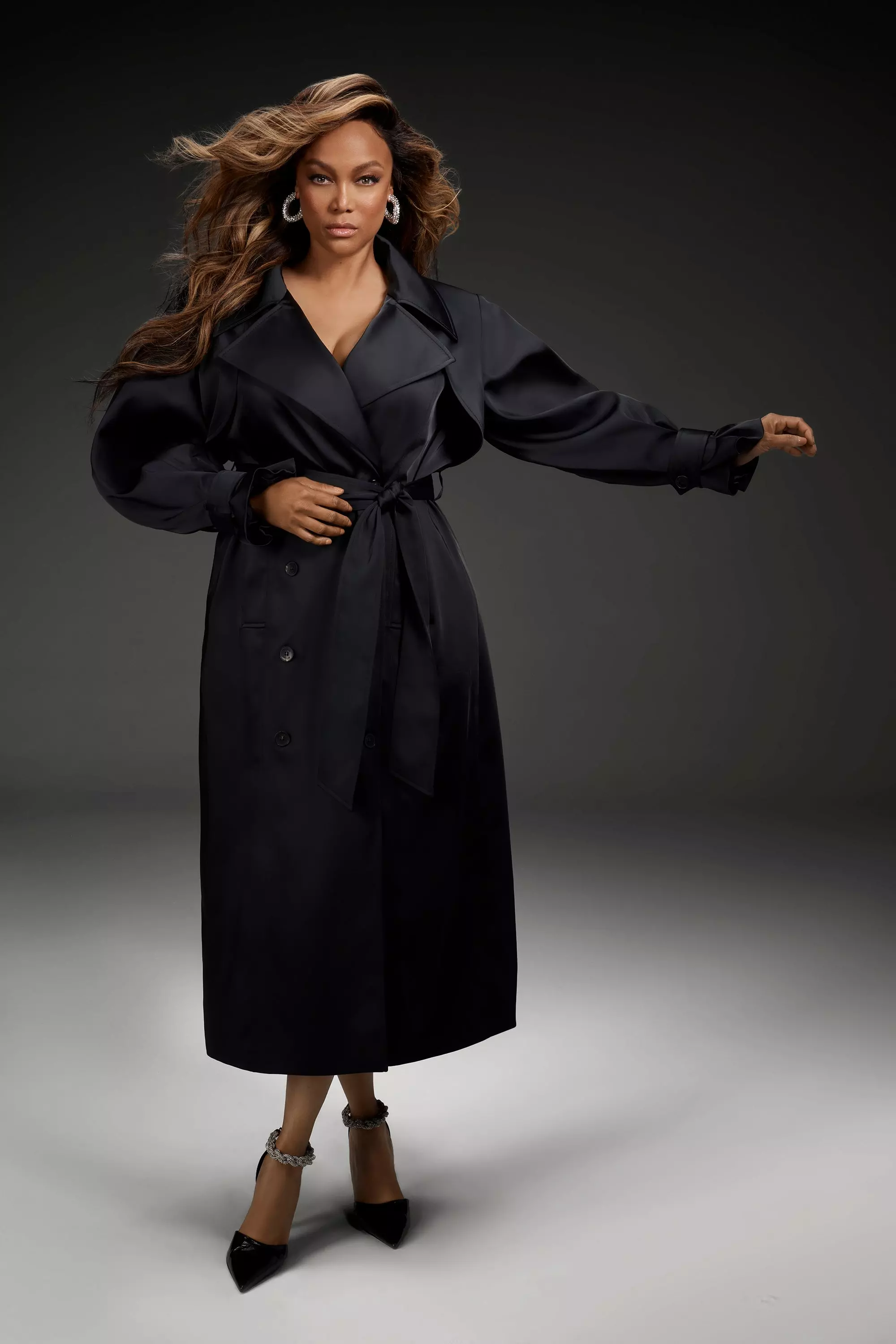 Tyra fitted hot sale maxi coat