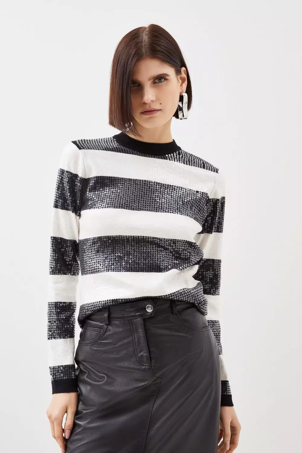 Karen millen striped jumper sale