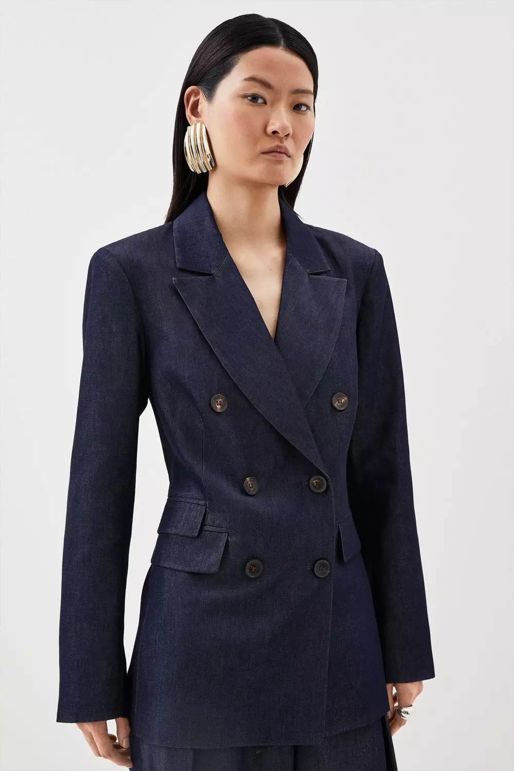 Karen millen double hot sale breasted blazer