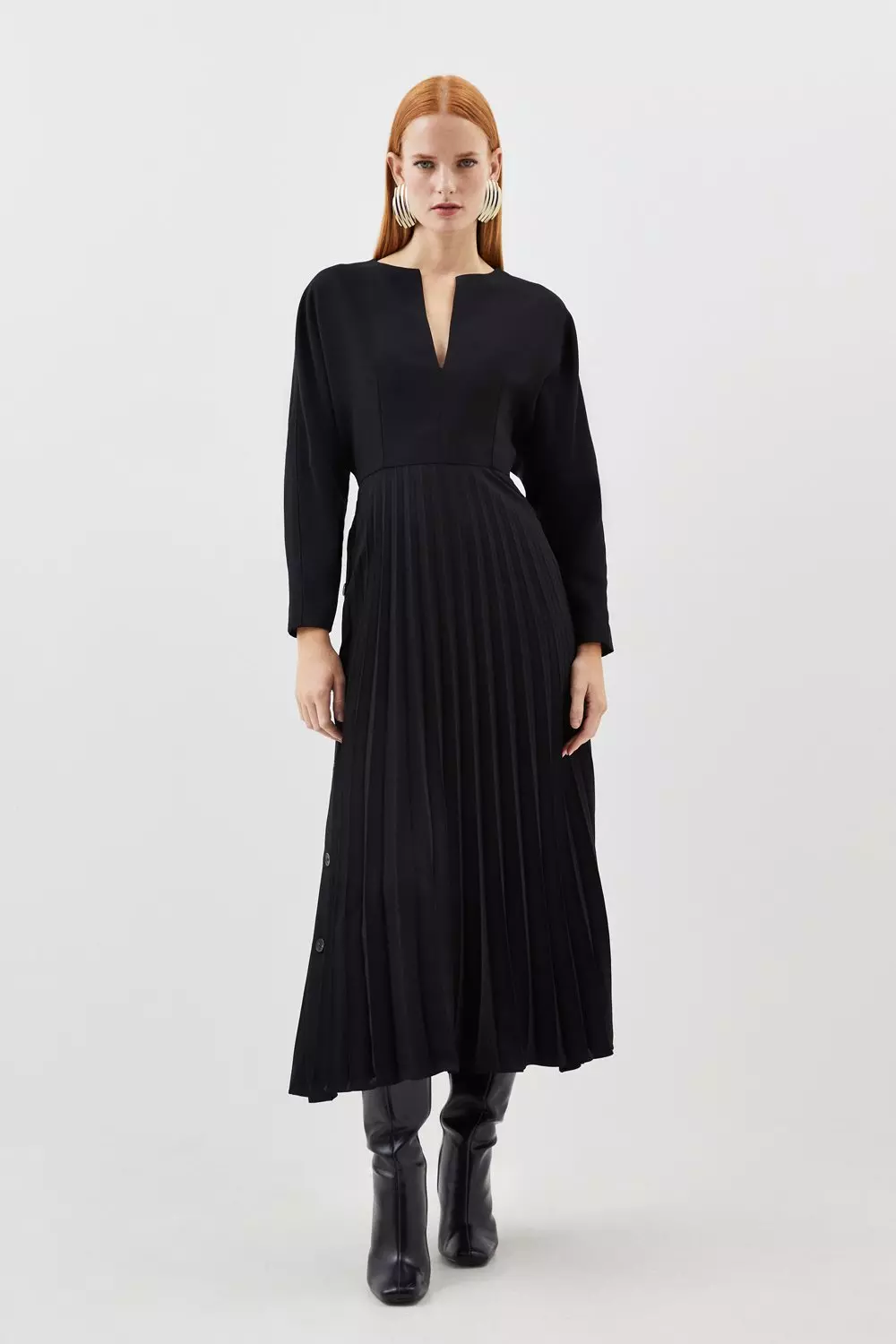 Karen millen hotsell pleated maxi skirt