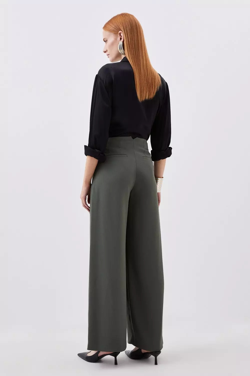 Akris - Floriane High-Waist Belted Wide-Leg Pants