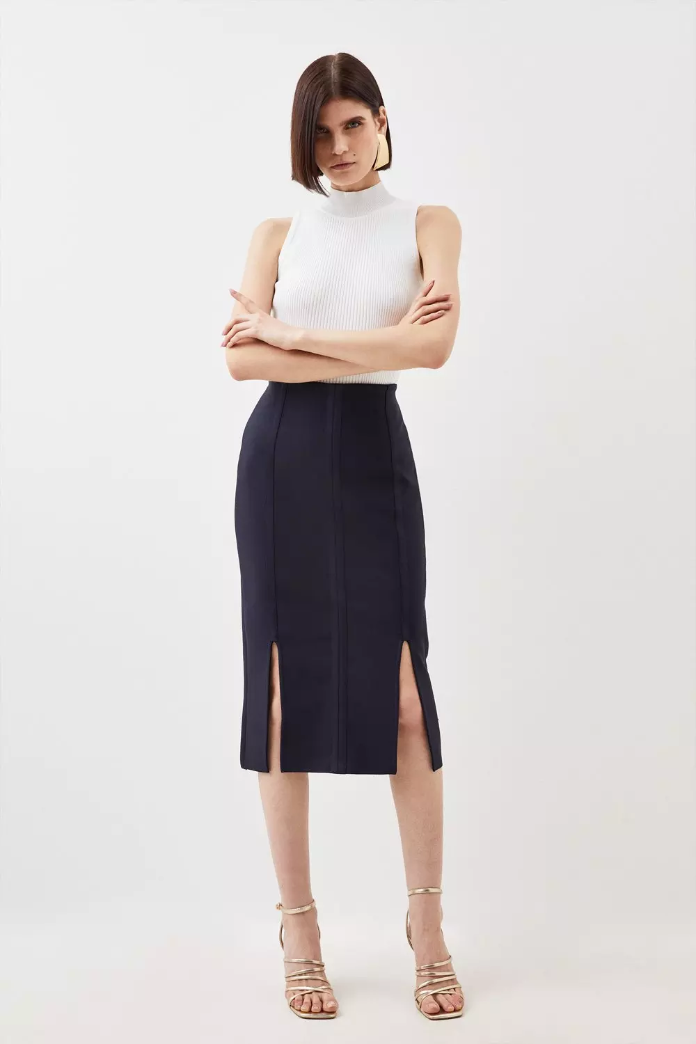 Midi on sale bandage skirt