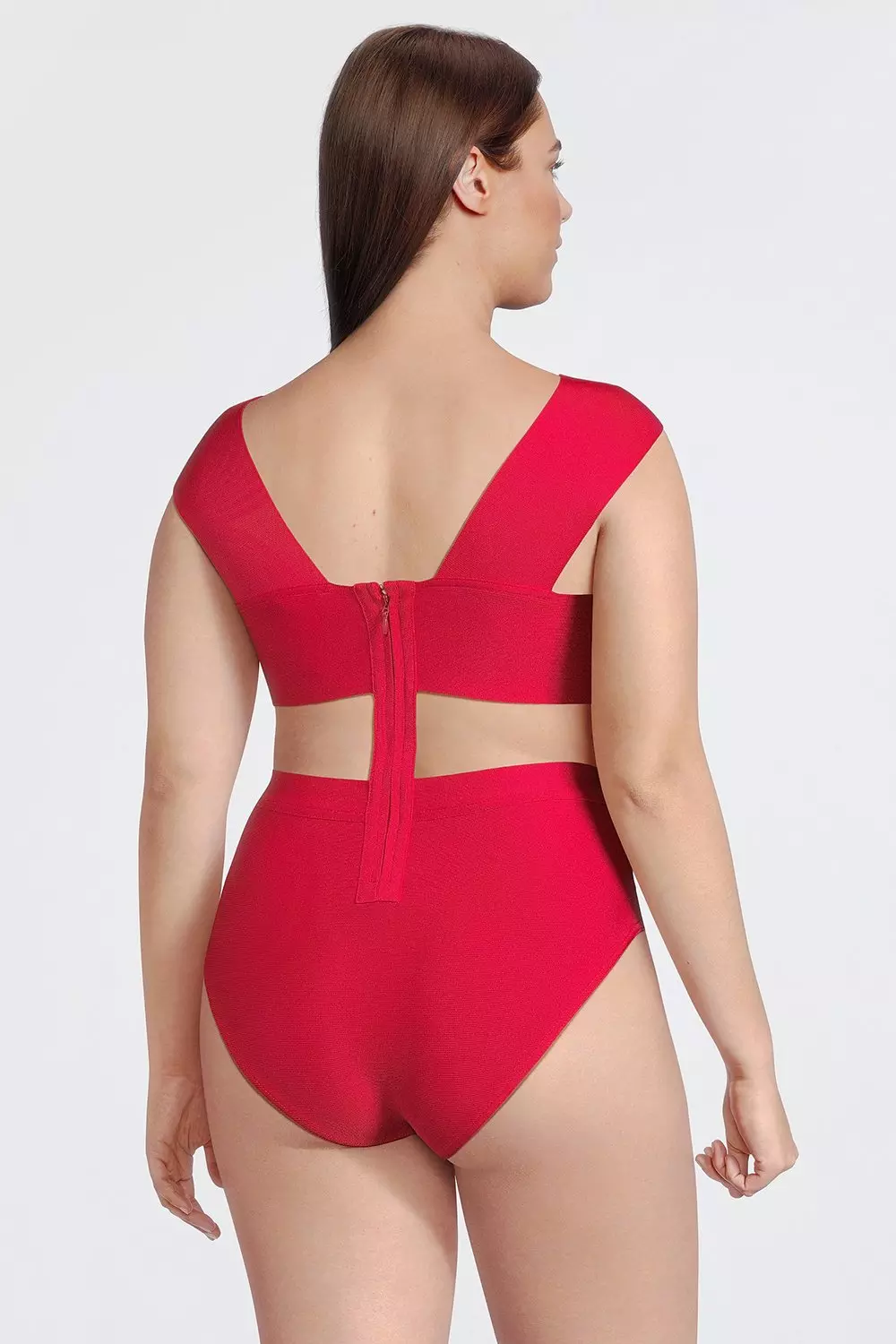 Plus size hot sale bandage swimsuit